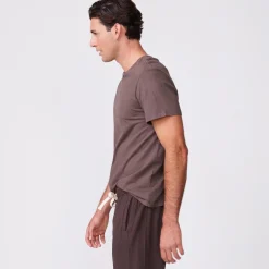 MONROW Relaxed Crew COCOA Clearance