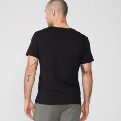 MONROW Relaxed Pocket Crew BLACK Fashion