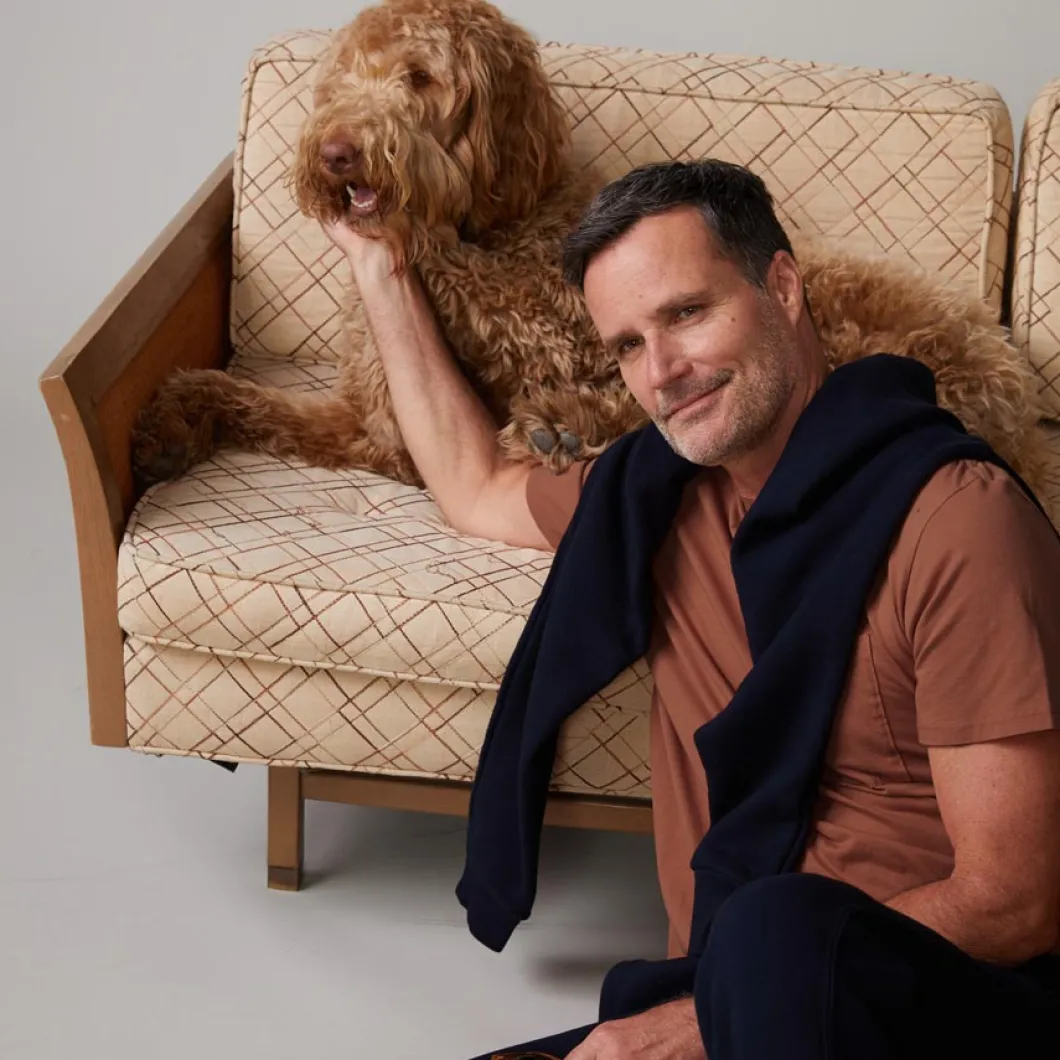 MONROW Relaxed Pocket Crew CARAMEL Best