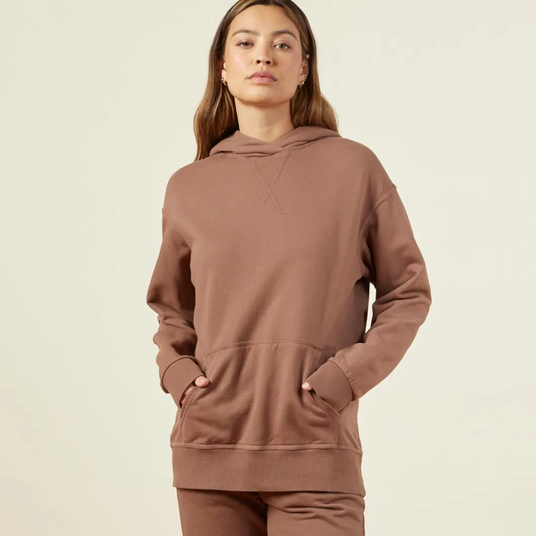 MONROW 90's Classic Hoody DUSTYCOCOA Clearance