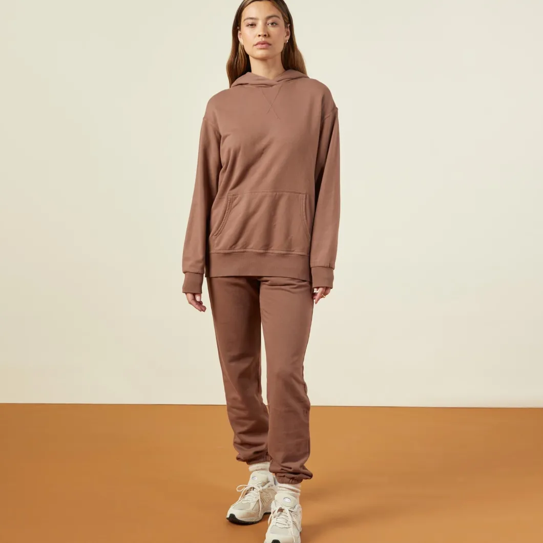 MONROW 90's Classic Hoody DUSTYCOCOA Clearance