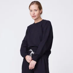 MONROW 90's Classic Raglan BLACK Clearance