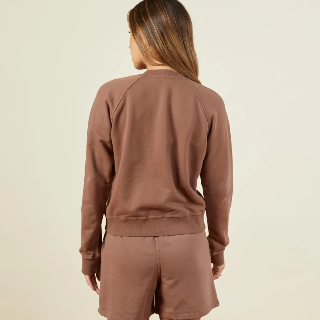 MONROW 90's Classic Raglan DUSTYCOCOA Flash Sale