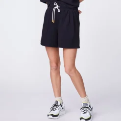 MONROW 90's Classic Sweat Short BLACK Fashion