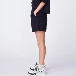 MONROW 90's Classic Sweat Short BLACK Fashion