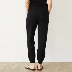 MONROW Soft Knit Cuffed Jogger BLACK Cheap