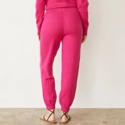 MONROW Soft Knit Cuffed Jogger FUCHSIA Best Sale