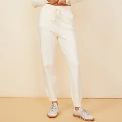 MONROW Soft Knit Cuffed Jogger IVORY Store