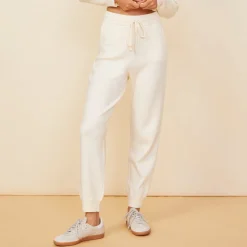 MONROW Soft Knit Cuffed Jogger IVORY Store