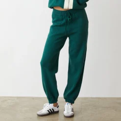 MONROW Soft Knit Oversized Vintage Sweat EVERGREEN Fashion