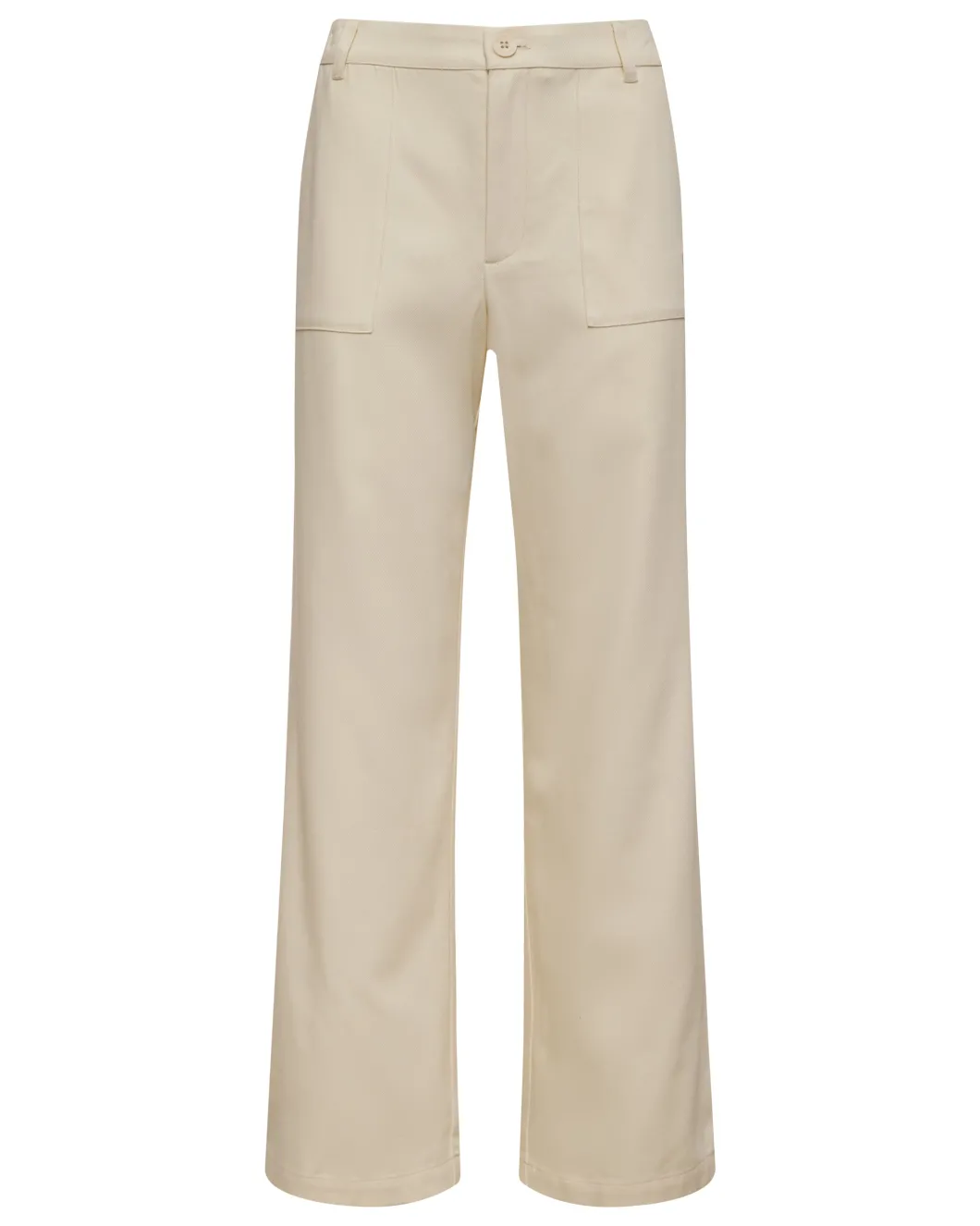 MONROW Soft Twill Patch Pocket Pant BONE New