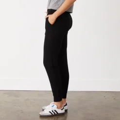 MONROW Softfleece Girlfriend Sweats BLACK Hot