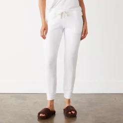 MONROW Softfleece Girlfriend Sweats WHITE Shop