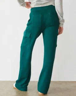 MONROW Softfleece Straight Leg Cargo Sweat FOREST Best