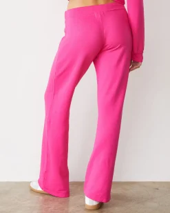 MONROW Softfleece Straight Leg Vintage Sweat FUCHSIA Hot