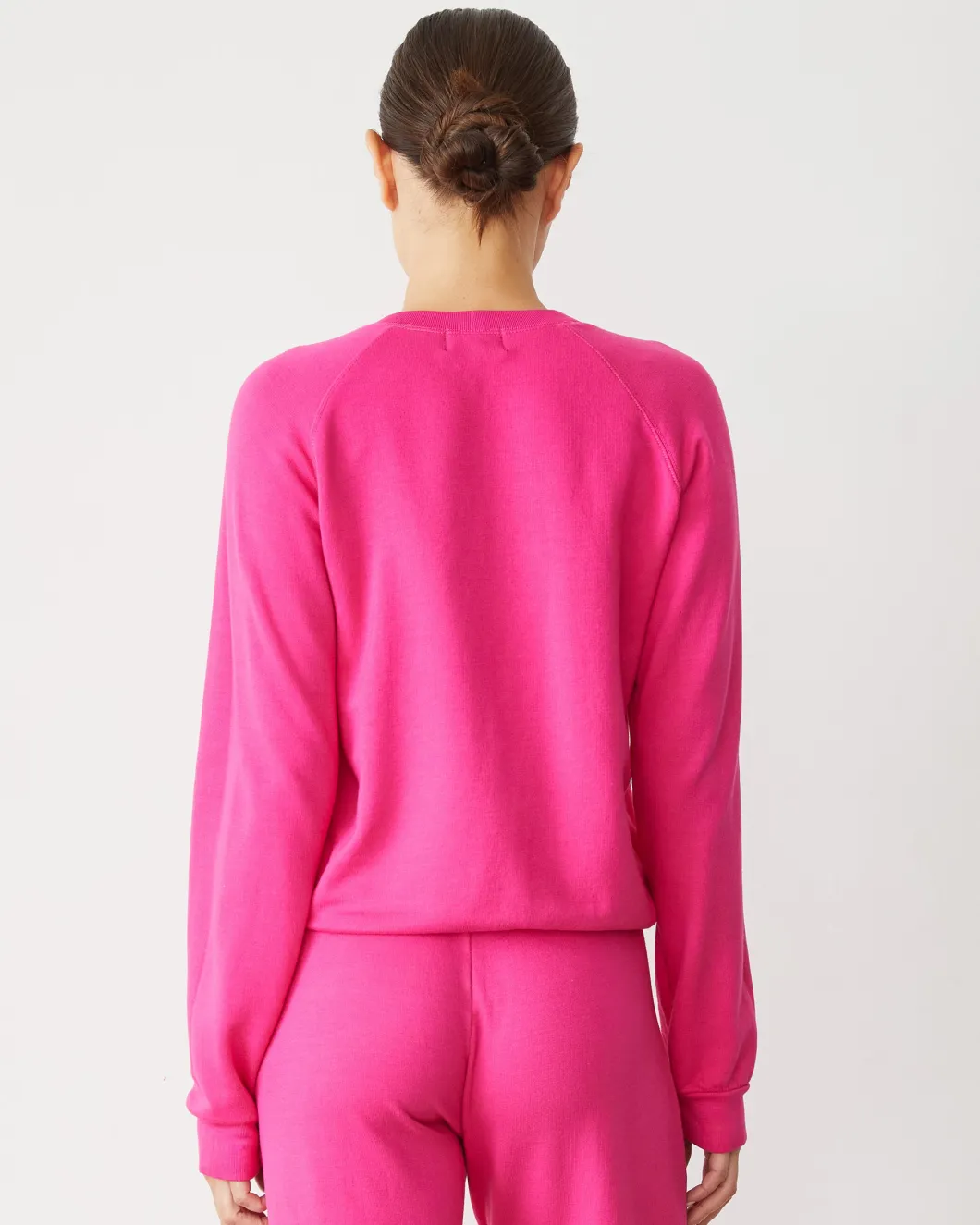 MONROW Softfleece Vintage Raglan FUCHSIA Fashion