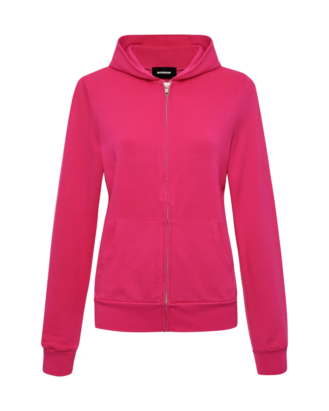 MONROW Softfleece Zip Up Hoody FUCHSIA Discount