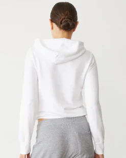 MONROW Softfleece Zip Up Hoody WHITE Discount