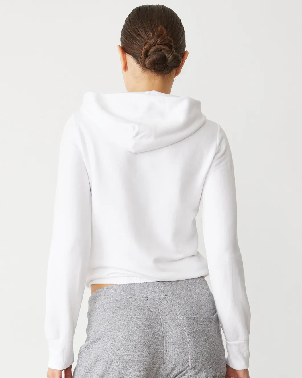 MONROW Softfleece Zip Up Hoody WHITE Discount