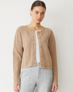 MONROW Softknit Waffle Cardigan BARLEY Store