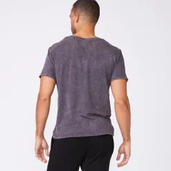 MONROW Stone Wash Relaxed Pocket Crew NEPTUNE Best