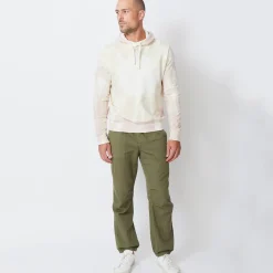 MONROW Sunburst Tie Dye Pullover Hoody BONE/WHITE/TAUPE Outlet