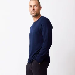 MONROW Supersoft Crew Neck Sweatshirt CLASSICNAVY Fashion