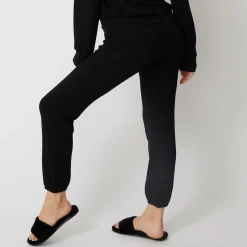 MONROW Supersoft Elastic Waist Sweats BLACK Online