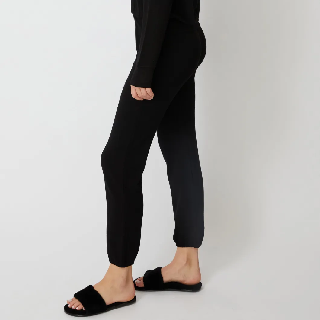 MONROW Supersoft Elastic Waist Sweats BLACK Online