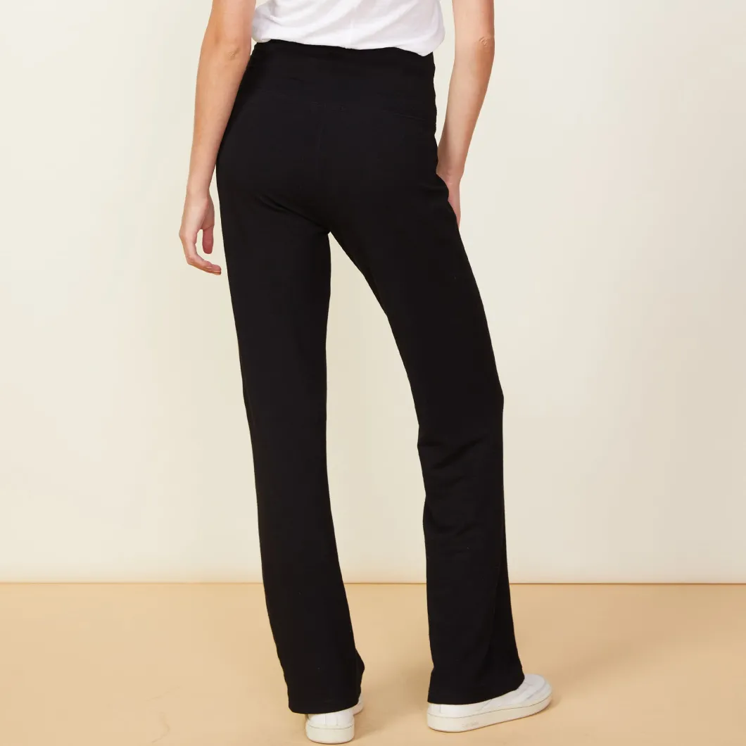 MONROW Supersoft Flare Pant BLACK Flash Sale