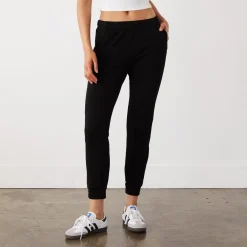 MONROW Supersoft Fleece Womens Jogger BLACK Cheap