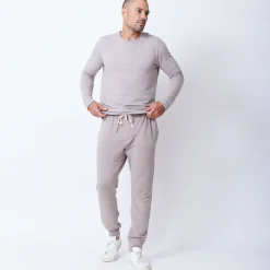 MONROW Supersoft Fleece Crew Neck Sweatshirt ACORN Cheap