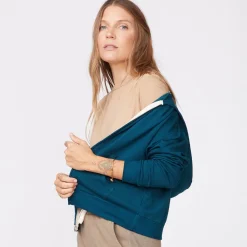 MONROW Supersoft Fleece Girlfriend Zip Up Hoody ABYSS Best