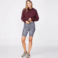 MONROW Supersoft Fleece Girlfriend Pullover MERLOT Clearance