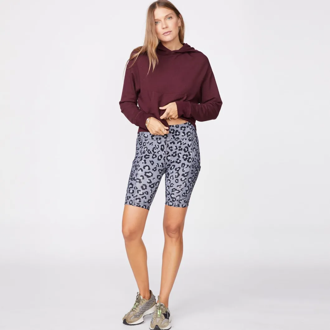 MONROW Supersoft Fleece Girlfriend Pullover MERLOT Clearance