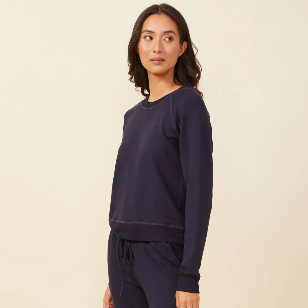 MONROW Supersoft Fleece Raglan NEPTUNE New