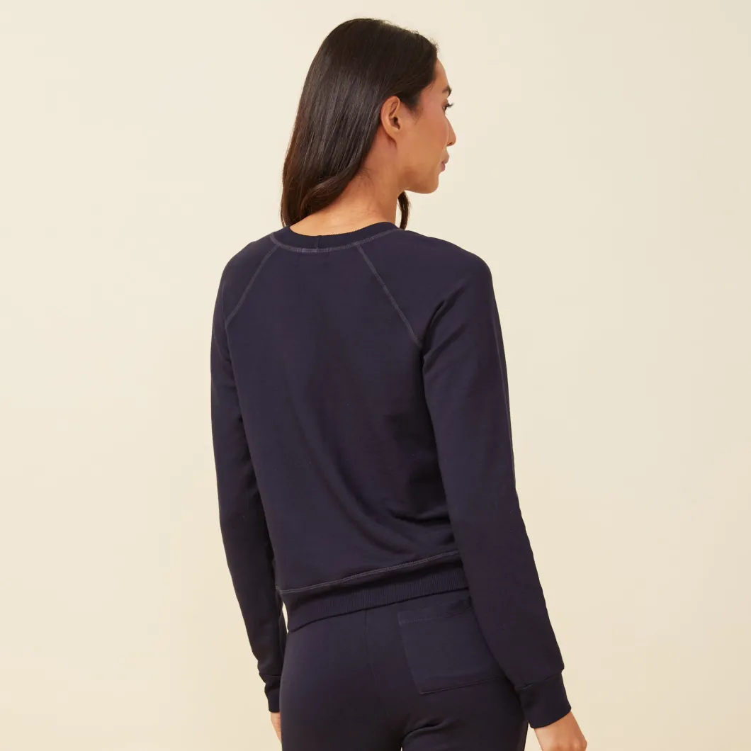 MONROW Supersoft Fleece Raglan NEPTUNE New