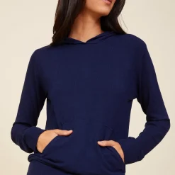 MONROW Supersoft Pullover Hoody NAVY Best