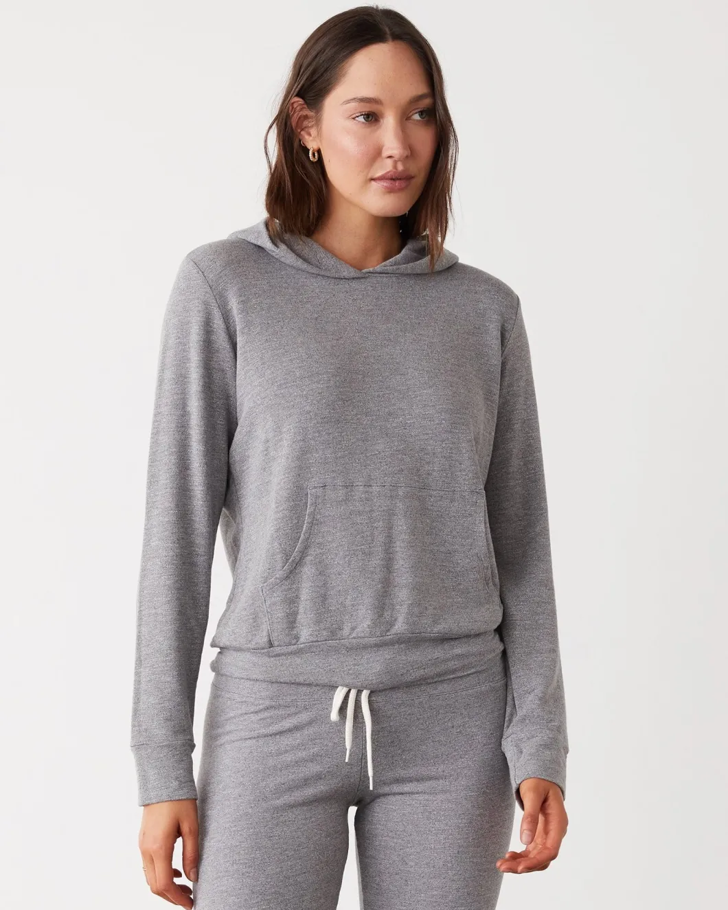 MONROW Supersoft Pullover Hoody DARKHEATHER Discount