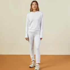 MONROW Supersoft Pullover Hoody WHITE Fashion