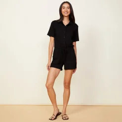 MONROW Supersoft Romper BLACK Flash Sale