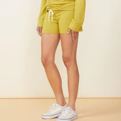 MONROW Supersoft Vintage Shorts AVOCADO New