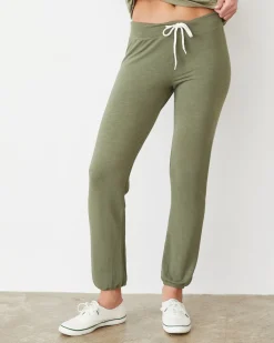 MONROW Supersoft Vintage Sweats ARMY Cheap