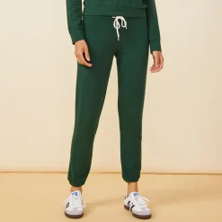MONROW Supersoft Vintage Sweats EVERGREEN Sale