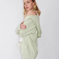 MONROW Supersoft Zip Up Hoody MATCHA Best