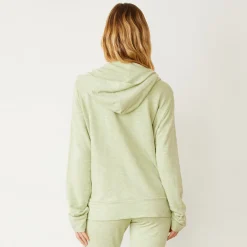 MONROW Supersoft Zip Up Hoody MATCHA Best