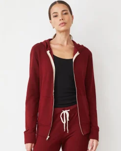 MONROW Supersoft Zip Up Hoody RUBY Online