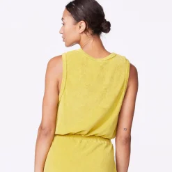 MONROW Terry Cloth Tank AVOCADO Best Sale