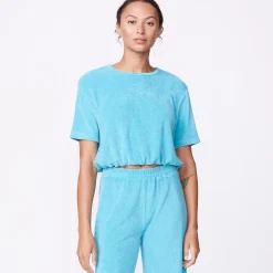 MONROW Terry Cloth Tee SKY Fashion