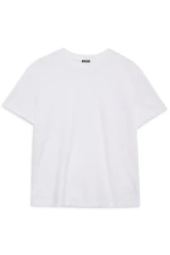 MONROW Textured Tri-Blend Basic Crew Neck Tee WHITE Discount